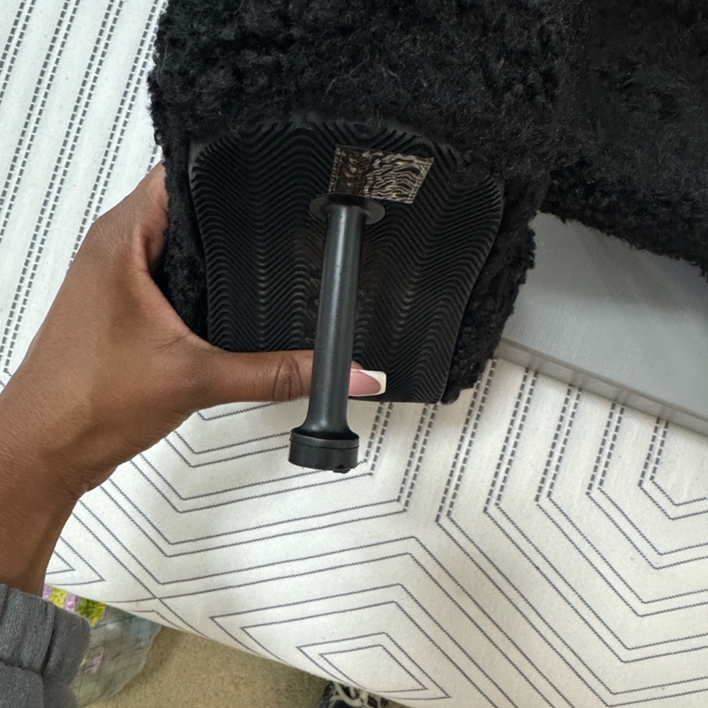 Balenciaga Women's Black Plush Mules - Picture 4 of 8